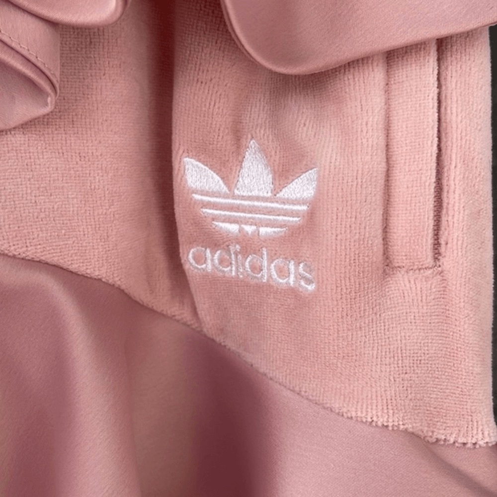 Adidas Originals x J KOO velour ruffle track pants size M - Picture 10 of 13